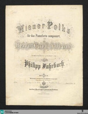 Wiener-Polka : für das Pianoforte componirt; 109tes Werk