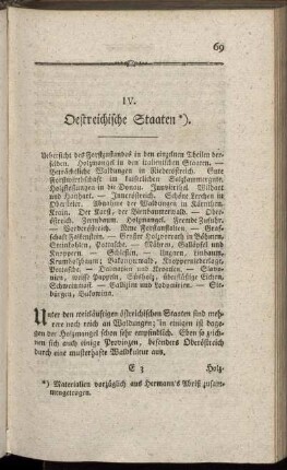 IV. Oestreichische Staaten.