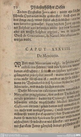 CAPUT XXXVIII. De Mercurio.