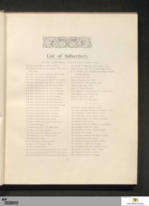 List of Subscribers