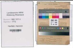 Entnazifizierung Heinrich Hanfeld , geb. 12.09.1906 (Anstreicher)