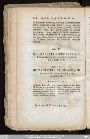 Tit. IV. Ne Praelati Vices Suas Vel Ecclesias Sub Annuo Censu Concedant.