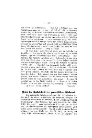 Ueber die Rentabilität der gewerblichen Gärtnerei