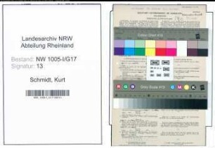Entnazifizierung Kurt Schmidt , geb. 06.03.1909 (Kfz.-Meister)