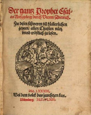 Der gantz Prophet Esaias