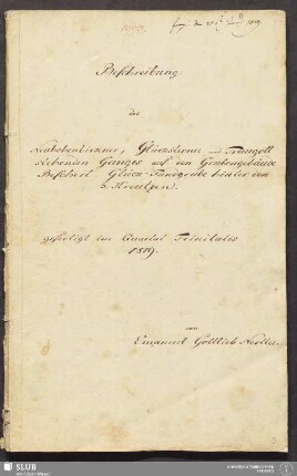 Beschreibung des Neuhohenbirkner, Glücksterner und Traugott stehenden Ganges auf den Grubengebäude Beschert-Glück Fundgrube hinter den 3. Kreutzen - 18.6650 4.