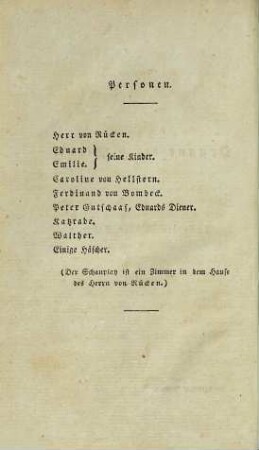 Neue Schauspiele, 13
