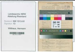 Entnazifizierung Hermann Witthaus , geb. 09.05.1889 (Fabrikant)