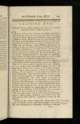 171-181, Quand Voltaire jura d´aneantir la religion ...