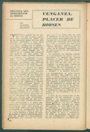 Venganza, placer de dioses : Procesos que apasionaron al mundo