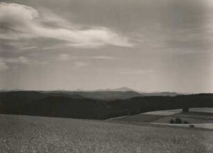 Blick von der Emmabamk östlich von Hinterhermsdorf zum Kaltenberg "Kreibitzer Gebirge"