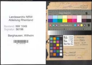 Entnazifizierung Wilhelm Berghausen , geb. 01.11.1900 (Gastwirt)