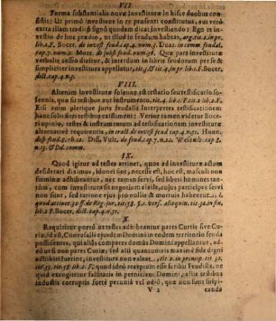 Disputatio feudalis ..., 6. De investitura feudi