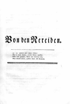 Von den Nereiden