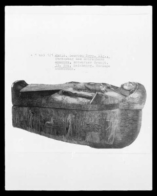 Der Sarkophag des Schreibers Anaonaa aus dem Louvre in Paris