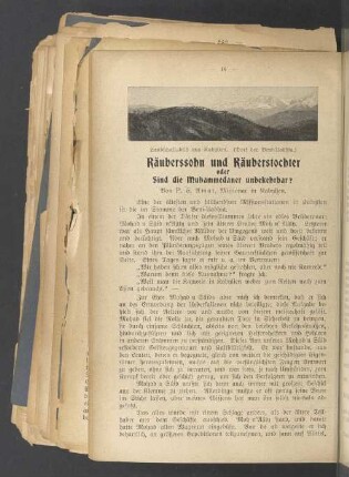 Räuberssohn und Räuberstochter oder Sind die Muhammedaner unbekehrbar