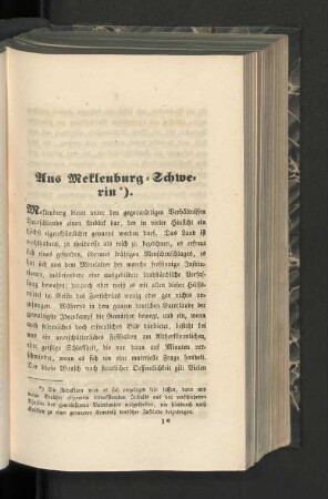 Aus Meklenburg-Schwerin