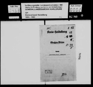 Gesuch um Herstellung eines Wegs Gaiberg - [Neckargemünd-]Waldhilsbach
