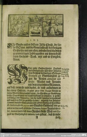 Leichenpredigt : Die Wohlbelohnte Amts-Treue aller frommer Knechte Gottes, Praeloquium, Leichen-Text, Exordium, Propositio, Abhandlung