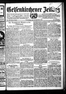 Gelsenkirchener Zeitung. 1902-1940