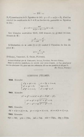 QUESTION D'EXAMEN.