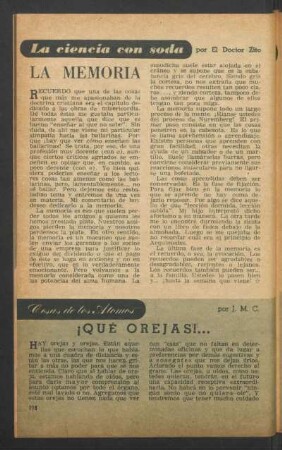 ¡Qué orejas! ... : Cosas de los atomos