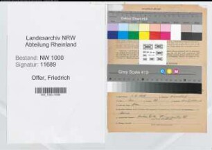 Entnazifizierung Friedrich Offer, geb. 01.08.1908 (Architekt)