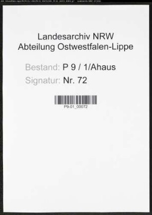 Heiratsregister Standesamt Ahaus