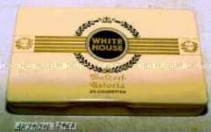 Blechdose für "25 CIGARETTEN 'WHITE HOUSE' Waldorf-Astoria"