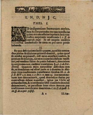 Diss. iur. de eo qui in emptione potior