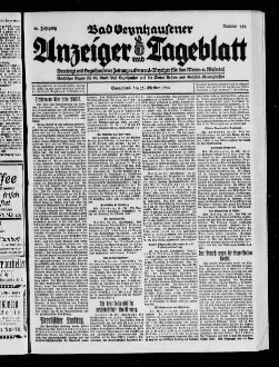 Bad Oeynhausener Anzeiger und Tageblatt. 1912-1934