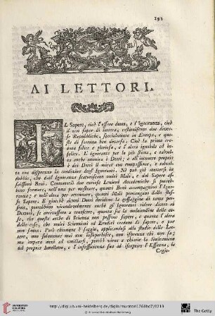Al lettori