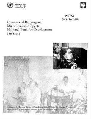 Commercial banking and microfinance in Egypt : national bank for development