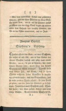 Zweytes Capitel. Euphem's Erziehung.