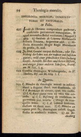 Theologia Moralis, Consultatoria et Pastoralis