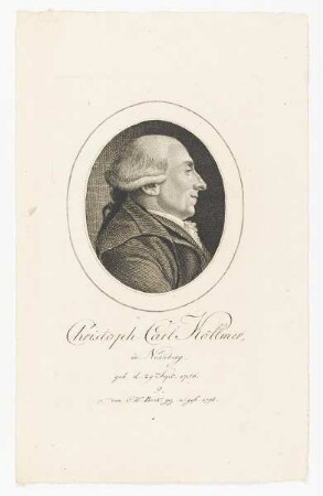 Bildnis des Christoph Carl Köllmer