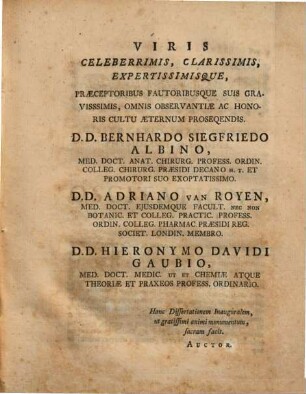 Diss. inaug. physiol. med. de oscitatione