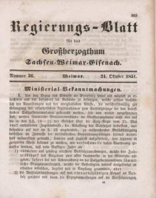 Nr. 36 : 24. Oktober 1851