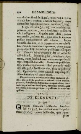 Cap. II. De Elementis
