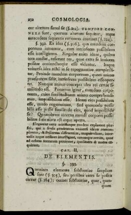 Cap. II. De Elementis