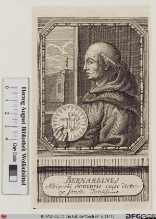 Bildnis hl. Bernhardin von Siena (eig. Bernardino degli Albizzeschi)
