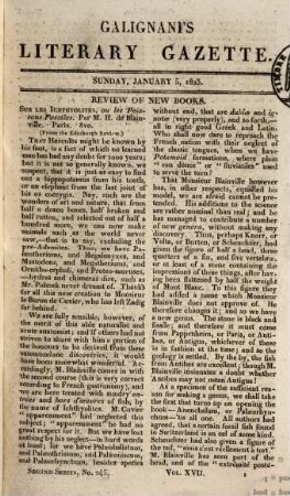 Galignani's literary gazette, 17. 1823, Jan. - 16. Febr.