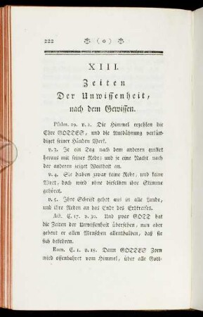 XIII. Zeiten Der Unwissenheit, nach dem Gewissen.