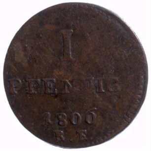 Münze, Pfennig, 1806