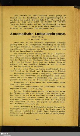Automatische Luftsaugebremse