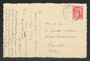 Brief von Richard Nicolaus von Coudenhove-Kalergi, Ida von Coudenhove-Kalergi und Max Pinkus an Gerhart Hauptmann und Margarete Hauptmann