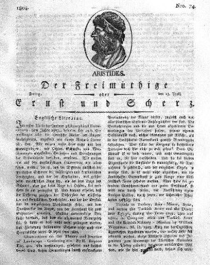 Nro. 74., Freitag den 13. April