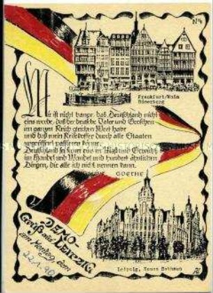 Postkarte zur Leipziger Montagsdemonstration, Nr.4