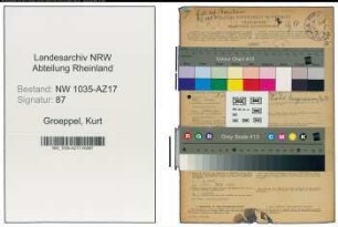 Entnazifizierung Kurt Groeppel , geb. 02.04.1915 (Steiger)