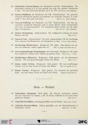Glas - Kristall (Nr. 172-278)